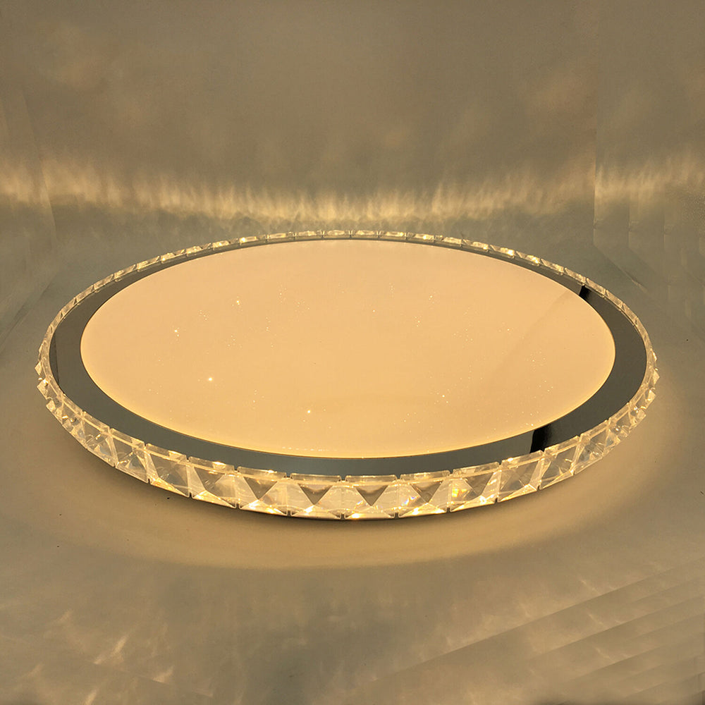 Lampada LED da soffitto Modee 96W 3CCT dimmerabile 9120 lumen Ø510mm alluminio-plastica IP20 vetro satinato