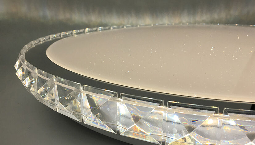 Lampada LED da soffitto Modee 96W 3CCT dimmerabile 9120 lumen Ø510mm alluminio-plastica IP20 vetro satinato