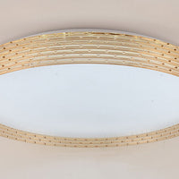 Modee LED Ceiling Lamp 2x48W 3CCT 2700K-6500K 9120 lumens IP20 Ø510x75mm Brown with remote control