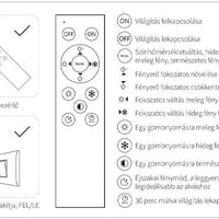 Modee LED Ceiling Lamp 2x48W 3CCT 2700K-6500K 9120 lumens IP20 Ø510x75mm Brown with remote control