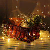 Modee LED Christmas String Light Copper Wire 100LED 10m Warm 3000K Battery Powered IP20 Indoor