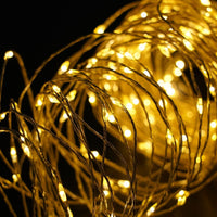Modee LED Christmas String Light Copper Wire 100LED 10m Warm 3000K Battery Powered IP20 Indoor