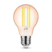 Modee LED Filament Amber Globe A60 4W E27 1800K 360 lumens 320° Glass Bulb IP20