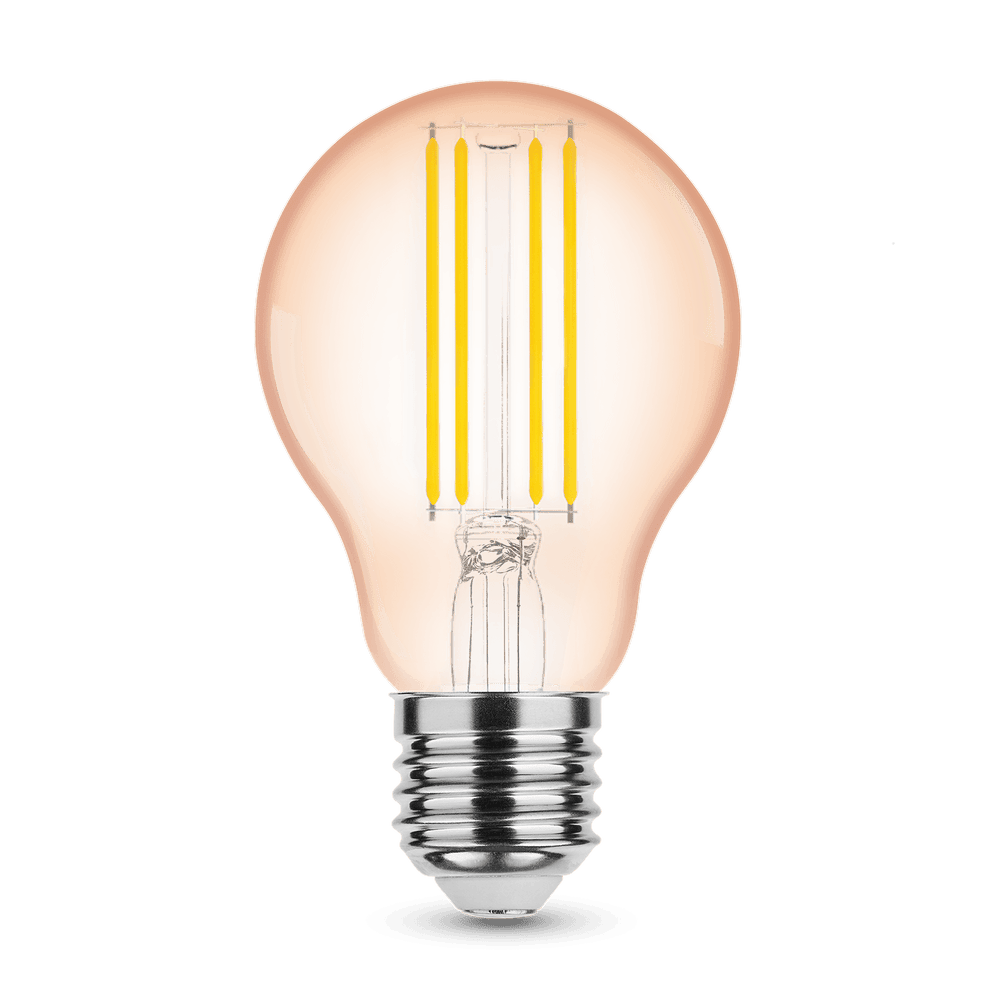 Modee LED Filament Amber Globe A60 4W E27 1800K 360 lumens 320° Glass Bulb IP20