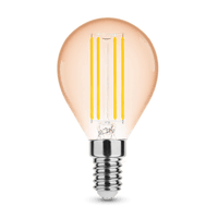 Modee Lampadina LED Filament Amber Globo Mini G45 4W E14 1800K 300 lumen 320° dimmerabile