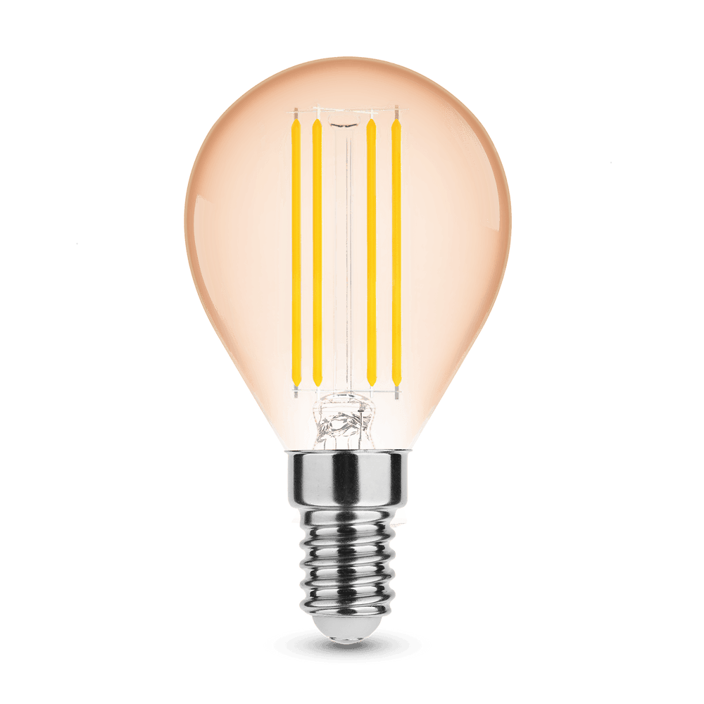 Modee Lampadina LED Filament Amber Globo Mini G45 4W E14 1800K 300 lumen 320° dimmerabile