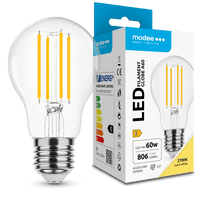 Modee LED Filament Bulb A60 7W E27 2700K 806 lumens 360° Glass Non Dimmable