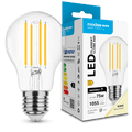 Modee Lampadina LED Filamento A60 8W E27 4000K 1055 lumen 360° Dimmerabile Vetro IP20