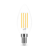 Modee LED Filament Candela C35 7W E14 2700K dimmerabile 360° lampadina in vetro 806 lumen CRI 80 IP20