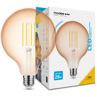 Modee LED Filament Globo G125 4W E27 Ambra 1800K 300 lumen 320° Dimmerabile IP20