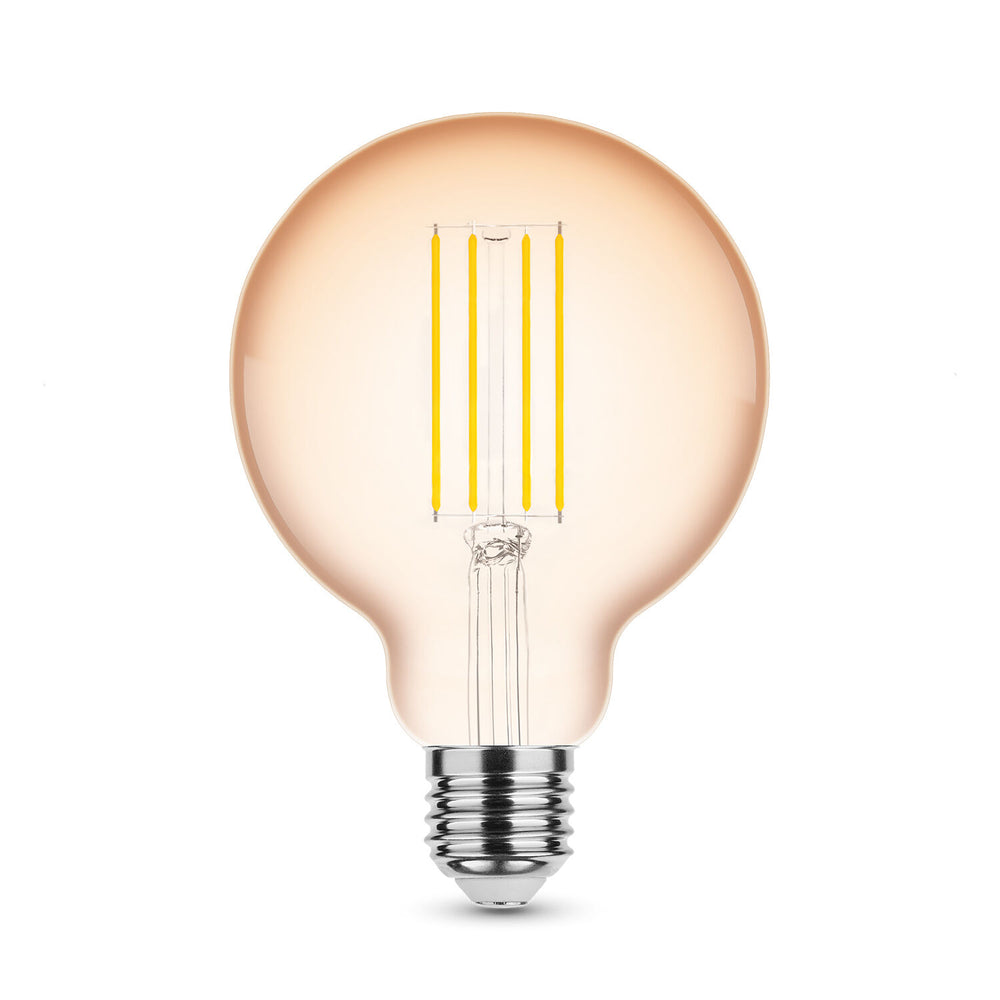 Modee LED Filament Globe G95 4W E27 Amber 1800K 300 lumens 320° dimmable bulb IP20