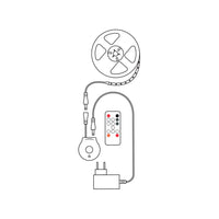 Modee Striscia LED Smart 12W IP20 2700K 800 lumen 3M con telecomando e sensore di movimento