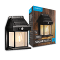Modee Lampada da Parete Solare LED WS128 con sensore, 100 lumen, 2800-3200K, IP44, autonomia 6-8h