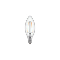 Philips CorePro Candela LED E14 B35 2W 250 lumen 2700K Trasparente 220-240V Non Dimmerabile 80CRI