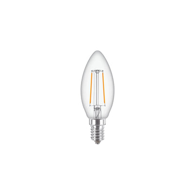 Philips CorePro Candela LED E14 B35 2W 250 lumen 2700K Trasparente 220-240V Non Dimmerabile 80CRI