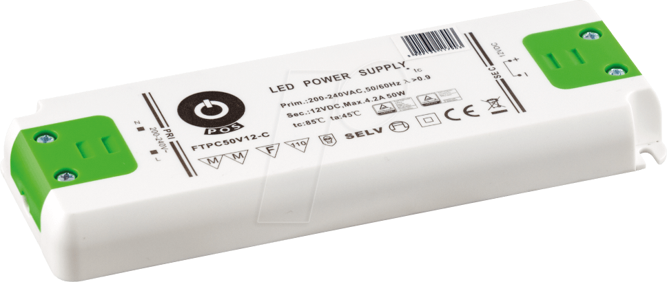 Alimentatore LED GLP 12V 50W 4.2A driver impermeabile IP67 per illuminazione a bassa tensione affidabile