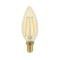 Lampada a filamento LED LCB E14 C35 5W dimmerabile 2200K bianco extra caldo sostituisce 40W, chip Philips, IP20