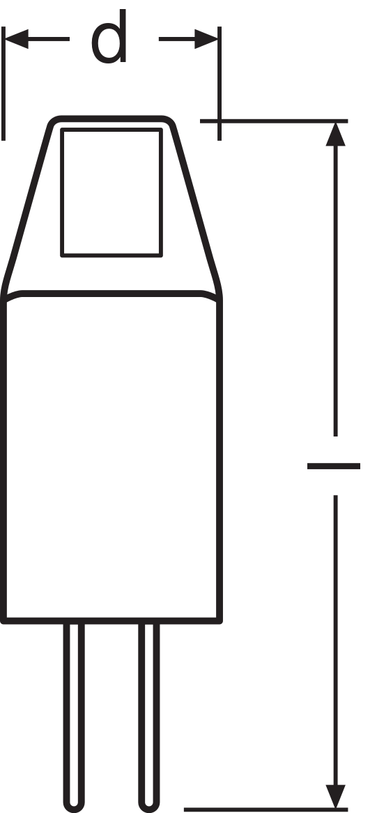 OSRAM LED G4 Pin Micro 12V 1W 2700K Clear Warm White 100 lumens 300° Non-Dimmable IP20 Lamp