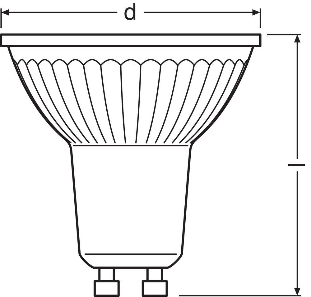 Faretto LED Performance GU10 PAR16 4.5W 350 lumen 2700K 36D dimmerabile sostituisce 50W
