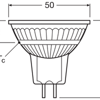 Faretto a LED Performance GU5.3 MR16 2.6W 4000K 210 lumen 36D Bianco Freddo, sostituisce alogena 20W