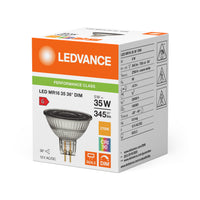 Faretto LED Performance GU5.3 MR16 5W 345 lumen 2700K dimmerabile 36D sostituisce 35W