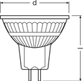 Faretto LED Performance GU5.3 MR16 5W 345 lumen 2700K dimmerabile 36D sostituisce 35W