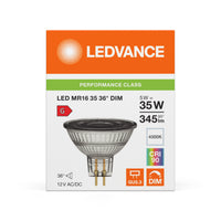 Faretto LED ad alte prestazioni GU5.3 MR16 5W 345 lumen 36D 4000K Bianco Freddo dimmerabile sostituisce 35W