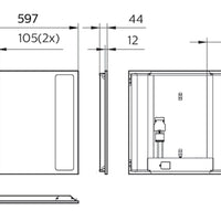 Philips CoreLine Pannello LED da Incasso, 31W 37W 43W, 4000K Bianco Neutro, 3100-4300 lumen, Dimmerabile DALI, IP20/44, 597x597mm