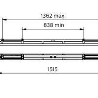 Philips CoreLine WT120C G2 LED plafoniera stagna 30W 4000K 3400 lumen IP65 IK08 1515mm Grigio
