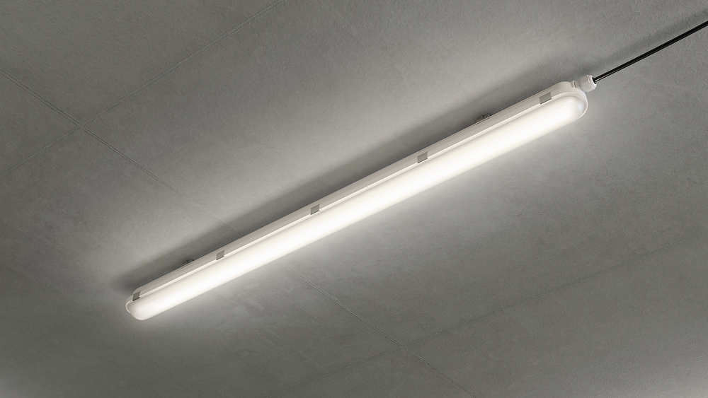 Philips CoreLine WT120C G2 LED plafoniera stagna 30W 4000K 3400 lumen IP65 IK08 1515mm Grigio