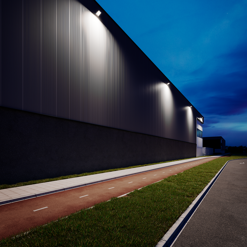 Philips LED floodlight 30W IP65 3300-3600 lumens 3000K 4000K 6500K Grey housing IK07 outdoor lighting