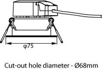 Philips Ledinaire Faretto da incasso LED 6W 3000K 500 lumen 36° Bianco IP20 dimmerabile a taglio di fase