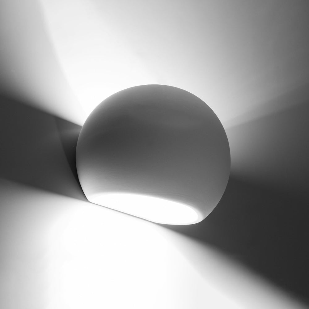Sollux Lighting ceramic wall lamp globe white E27 socket 60W LED compatible