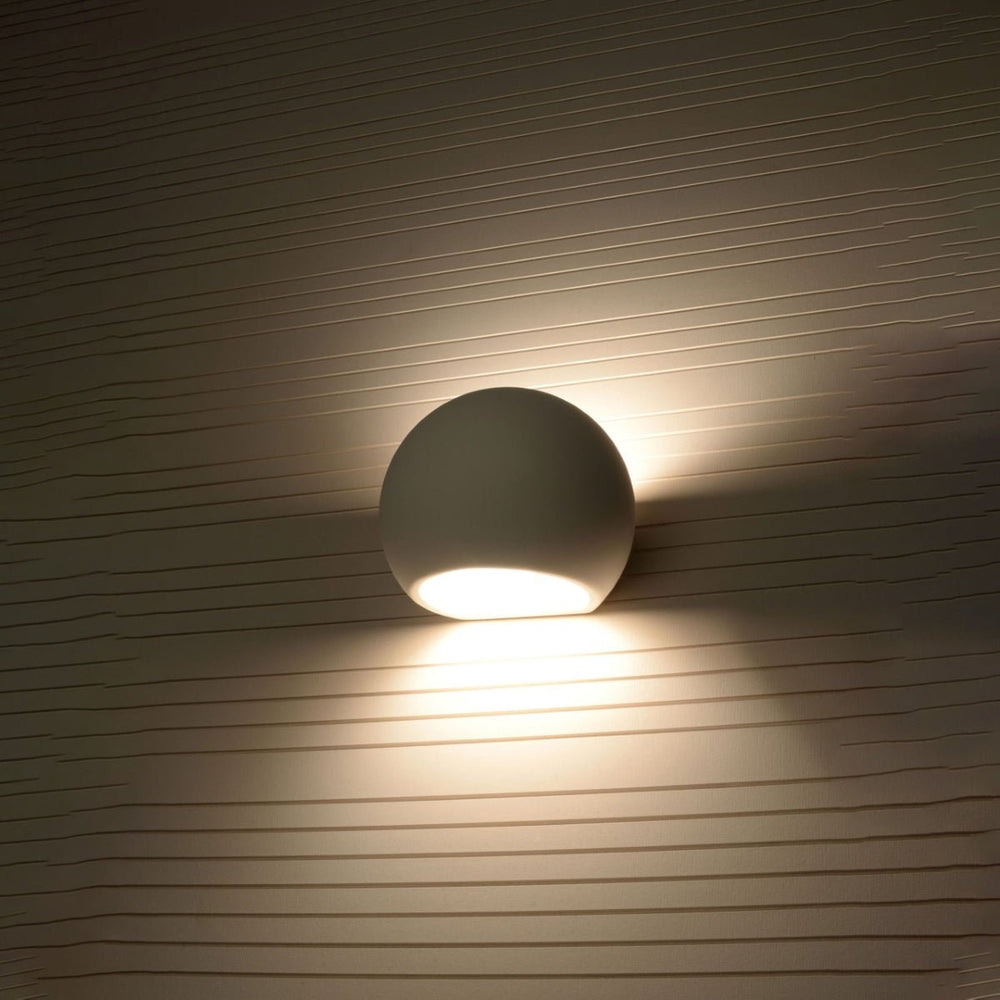 Sollux Lighting ceramic wall lamp globe white E27 socket 60W LED compatible