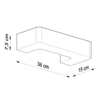 Aluminum wall lamp with E27 fitting - matte gold brass - supports LED up to 50W