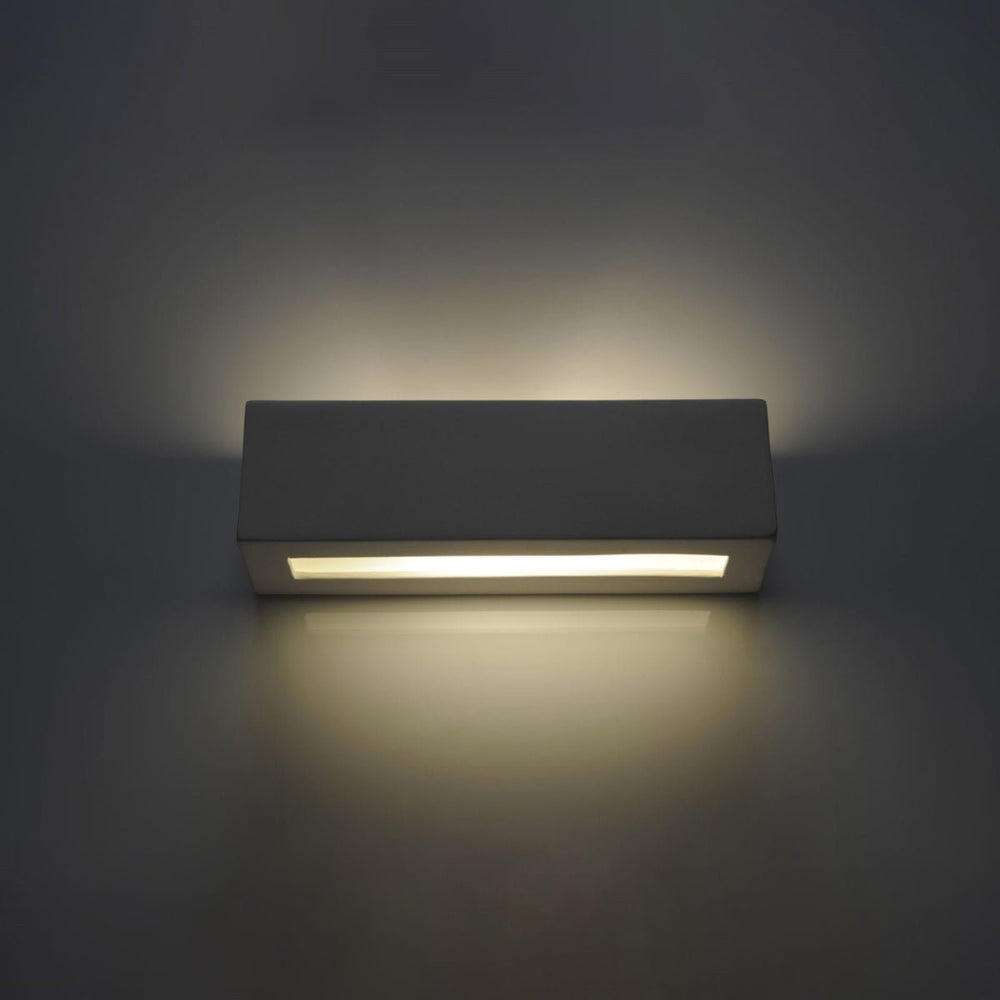 Stylish ceramic LED wall lamp by Sollux Lighting - IP20, 50W, 220-240V AC