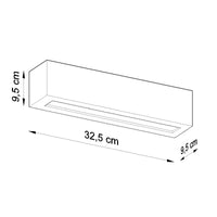 Stylish ceramic LED wall lamp by Sollux Lighting - IP20, 50W, 220-240V AC