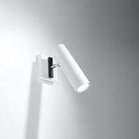 Direzione white wall lamp by Sollux Lighting with 50W LED capability