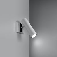 Direzione white wall lamp by Sollux Lighting with 50W LED capability