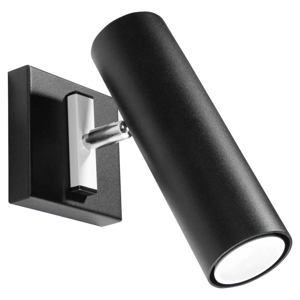 Sollux Lighting direzione black wall lamp, 220-240V LED, IP20, 80 CRI, 50W max