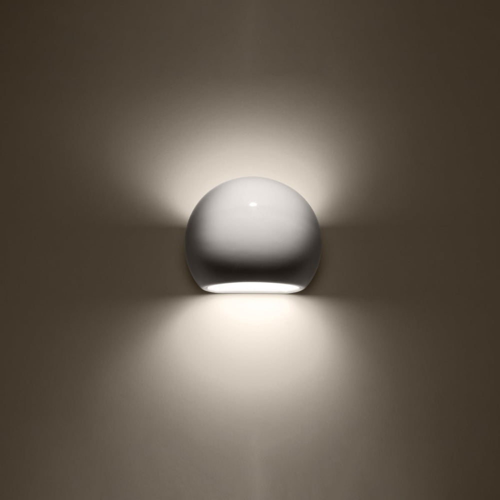 Lampada LED Sollux Lighting 50W globo in alluminio, IP20, 220-240V, 4000K, finitura oro opaco