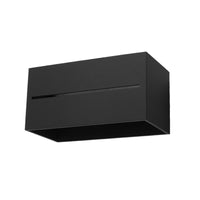 Sollux Lighting Lobo Maxi black LED wall lamp with 220-240V input