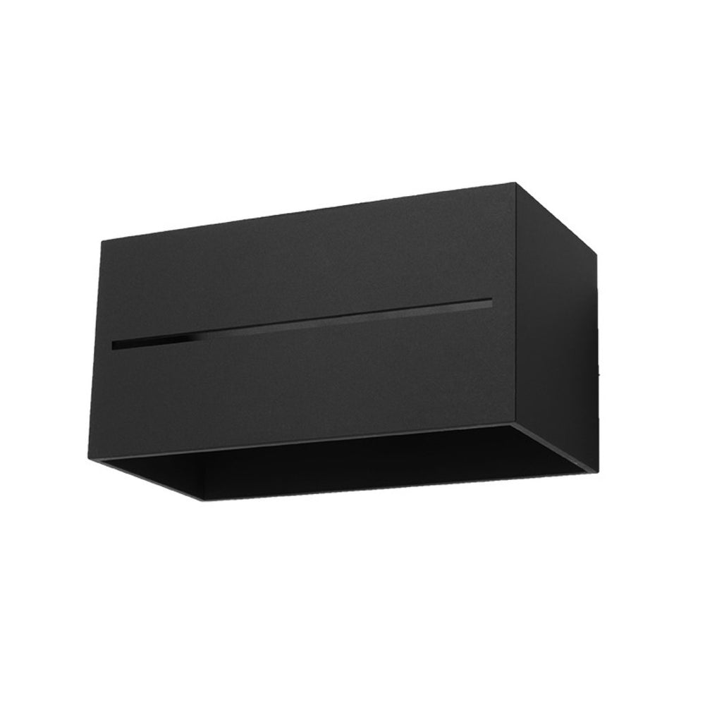 Sollux Lighting Lobo Maxi black LED wall lamp with 220-240V input