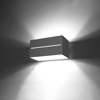 Sollux Lighting LOBO MAXI LED wall lamp 220-240V 50W aluminum