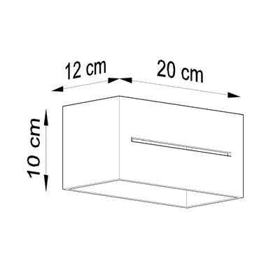 Sollux Lighting LOBO MAXI LED wall lamp 220-240V 50W aluminum