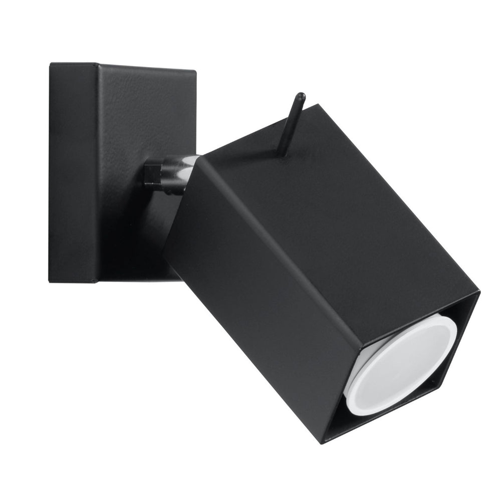 Sollux Lighting MERIDA black LED wall lamp, 220-240V, IP20, 80-89 CRI, aluminum, 50W max
