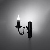 Sollux Lighting minerwa black wall LED light 104mm 50W IP20