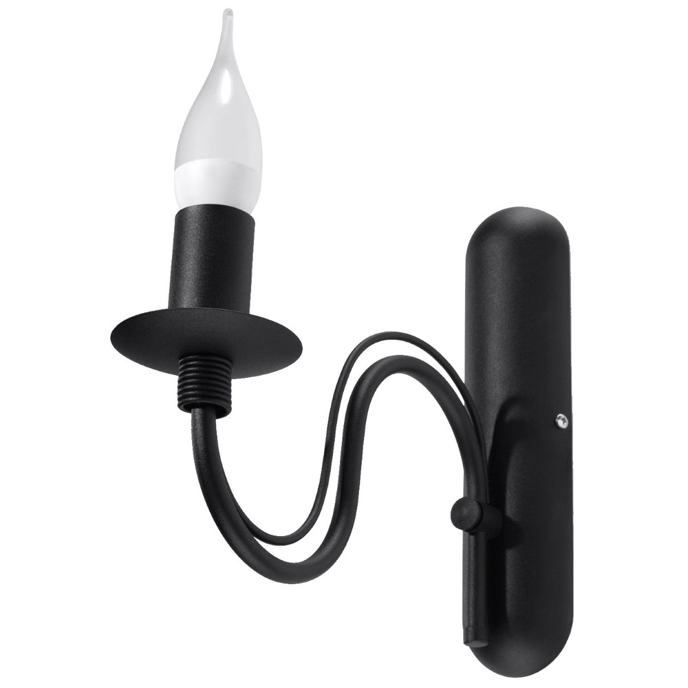 Sollux Lighting minerwa black wall LED light 104mm 50W IP20