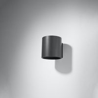 Sollux Lighting orbis 1 anthracite led wall light 220-240V IP20 durable aluminum