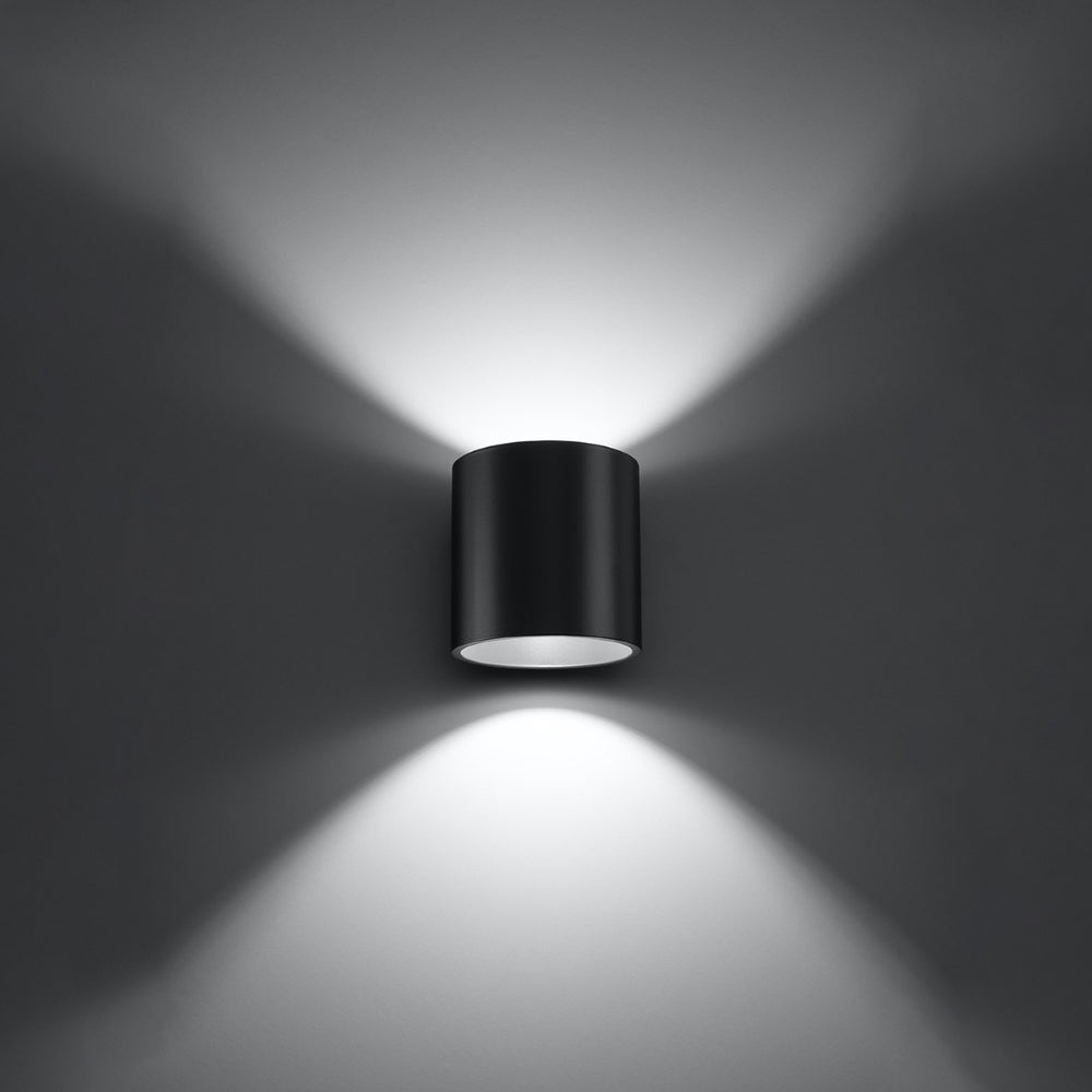 Sollux Lighting orbis 1 anthracite led wall light 220-240V IP20 durable aluminum